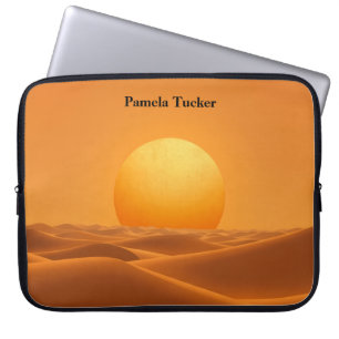Sonne Abstrakt Bernstein Modern Minimalistisch Laptopschutzhülle