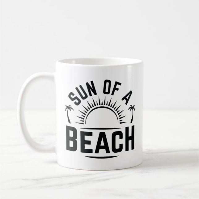 Sonne am Strand Kaffeetasse (Links)