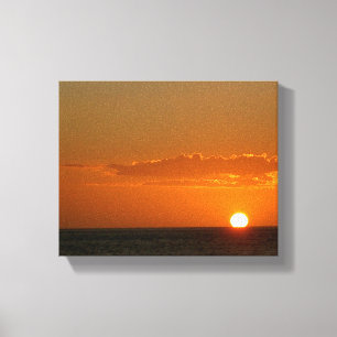 Sonne am Wasser bei Sonnenuntergang, Canvas Prints Leinwanddruck
