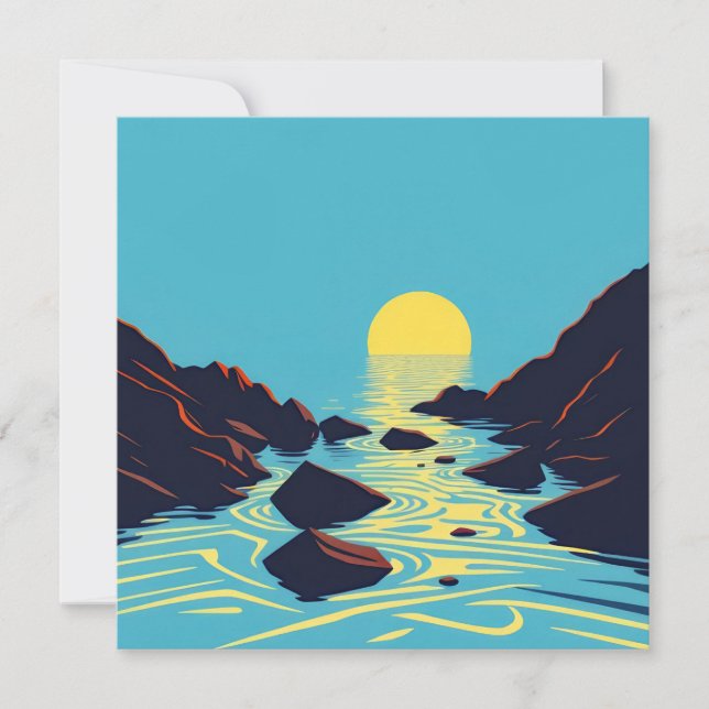 Sonne auf Wasser (Vorderseite)