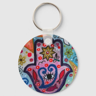 SONNE-AUGENSCHUTZ DER JUDAIKA-HAMSA SCHLÜSSELANHÄNGER