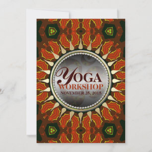 Sonne Batik Erde Yoga Workshop Einladung