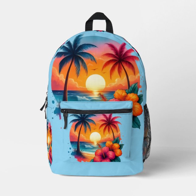 Sonne  bedruckter rucksack (Vorderseite)