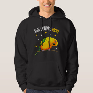 Sonne Conure Mutter Lustiger Papagei Vogel Liebhab Hoodie