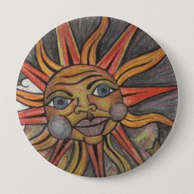 Sonne DeE SuN Button (Vorderseite)