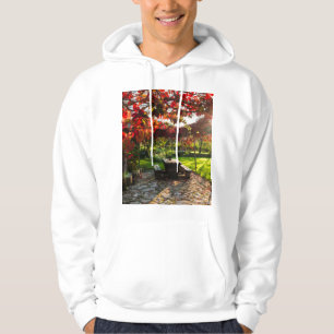 Sonne durch Herbstblätter, Kroatien Hoodie