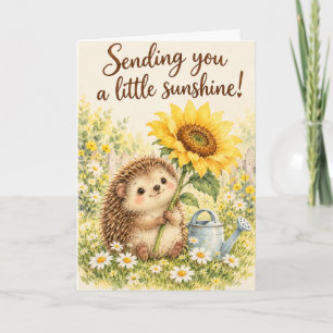 Sonne für Dich Süßer Igel und Sonnenblume Auto Karte