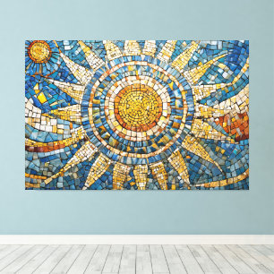 Sonne Himmelmosaik 003 Leinwanddruck
