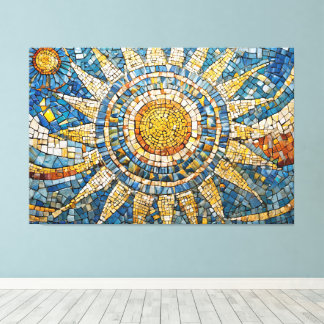 Sonne Himmelmosaik 003 Leinwanddruck