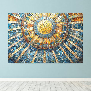 Sonne Himmelmosaik 004 Leinwanddruck