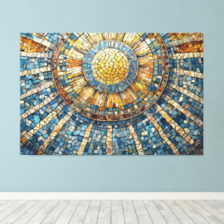 Sonne Himmelmosaik 004 Leinwanddruck
