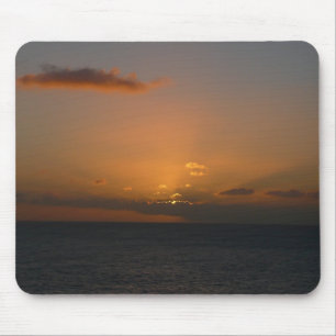 Sonne hinter Wolken II Seascape Mousepad