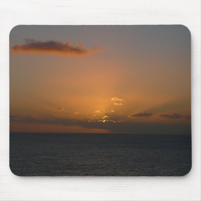 Sonne hinter Wolken II Seascape Mousepad (Vorne)