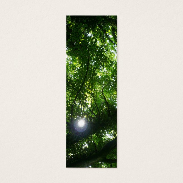 Sonne im Lesezeichen Bäume (Vorderseite)