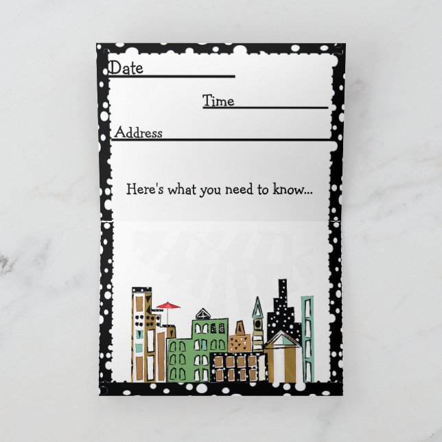 SONNE IN DER STADTEINLADUNG DANKESKARTE (Innenseite)