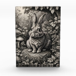 Sonne in einem Pilzgarten Fotoblock