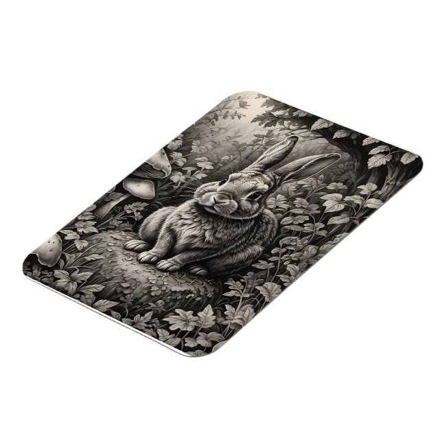 Sonne in einem Pilzgarten Magnet (Linke Seite)