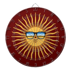 Sonne in Shades Dartscheibe