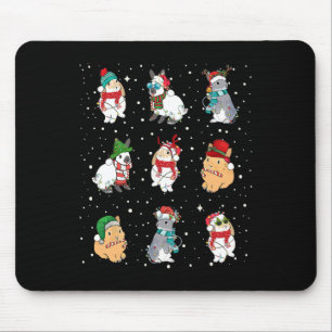 Sonne in Weihnachten Lichter Funny Rabbit Lover We Mousepad