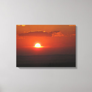 Sonne in Wolken ummantelte Canvas Leinwanddruck