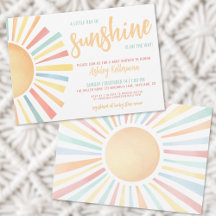 Sonne Kleiner Sonnenschein Baby Shower