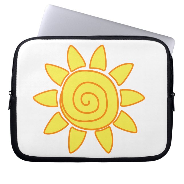 Sonne Laptopschutzhülle (Vorderseite)