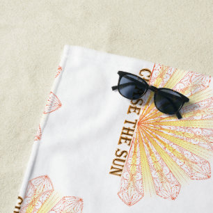 Sonne Mandala Strahlen Kunst verfolgen Strandtuch