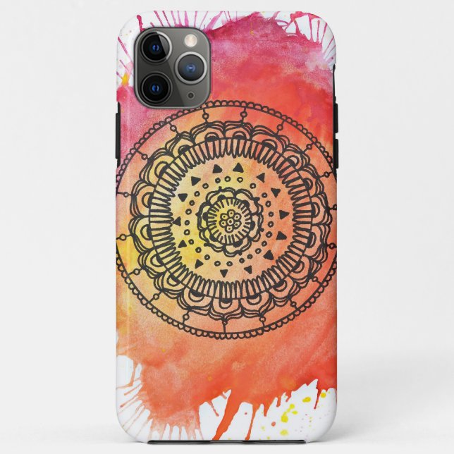 Sonne Mandala von Megaflora erwärmen Case-Mate iPhone Hülle (Rückseite)