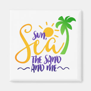 Sonne, Meer, Sand und ich Magnet