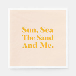 Sonne, Meer, Sand und ich Serviette