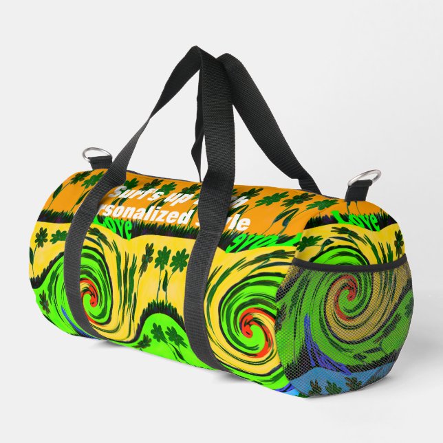 Sonne, Meer und Surf: Ich Liebe Surf Duffle Bag (Rechte Ecke)