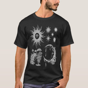Sonne Mond Ozean Alchemie Okkult Esoterische Sy T-Shirt