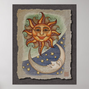 Sonne Mond & Sterne Poster