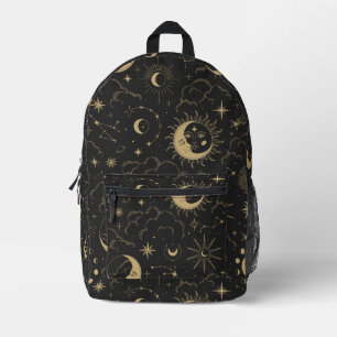 Sonne, Mond und Sterne Bedruckter Rucksack