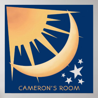 Sonne, Mond und Sterne Dekoratives Plakat