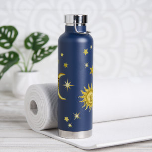 Sonne, Mond und Sterne 🌞 🌜 isolierte Wasserflasc Trinkflasche