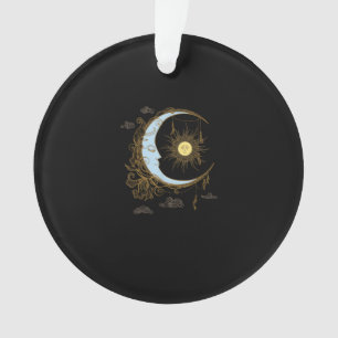 Sonne Mond Vintage 90er Hexe Whimsigoth Ästhetik Ornament
