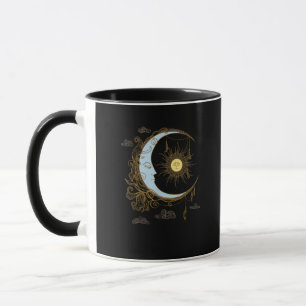 Sonne Mond Vintage 90er Hexe Whimsigoth Ästhetik Tasse