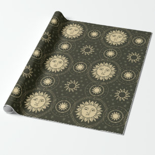 Sonne-Muster Geschenkpapier