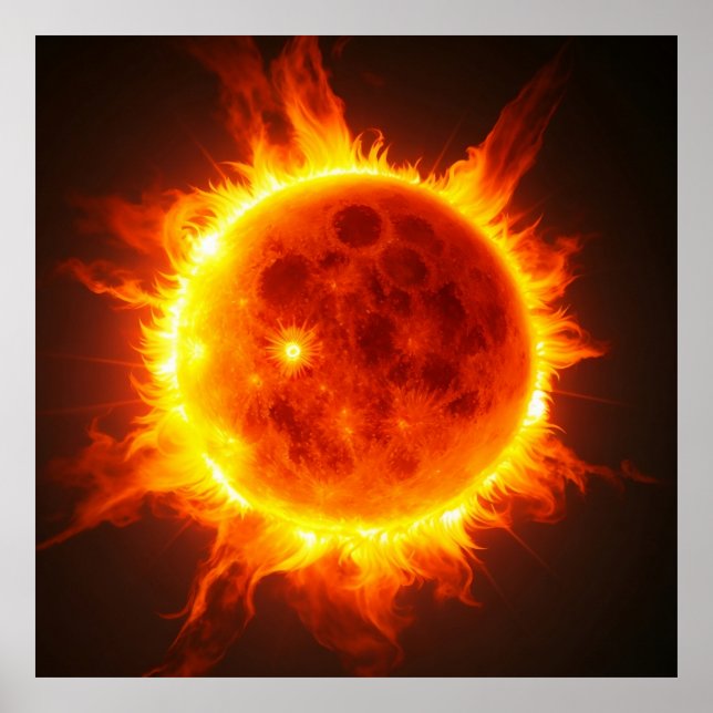 Sonne Poster (Vorne)