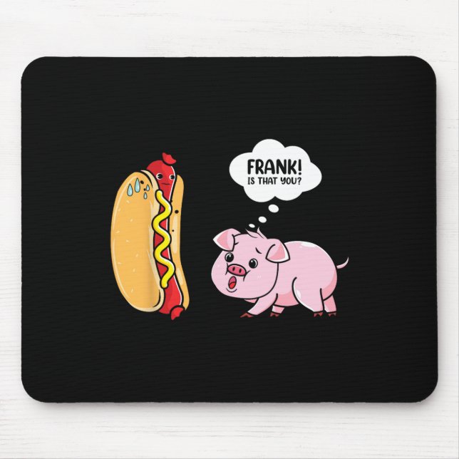 Sonne raus, Hot Dog Brötchen raus Lustige Wurst Bb Mousepad (Vorne)