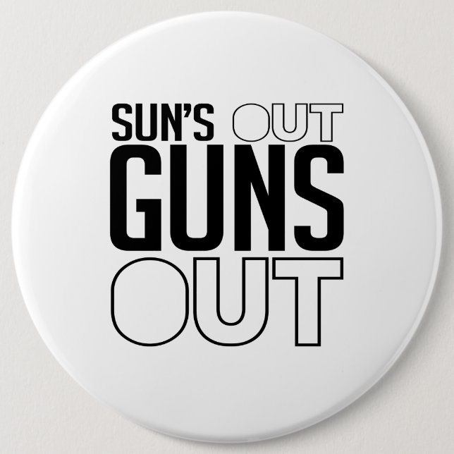 Sonne raus, Kanonen raus Button (Vorderseite)
