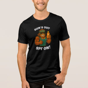 Sonne raus, SPF raus – Lustiger Sommer Orang-Utan Tri-Blend Shirt