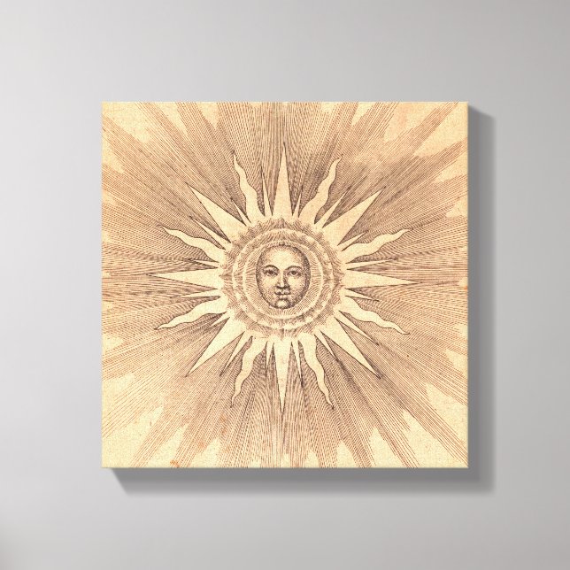 Sonne | Robert Fludd | Leinwanddruck (Vorderseite)