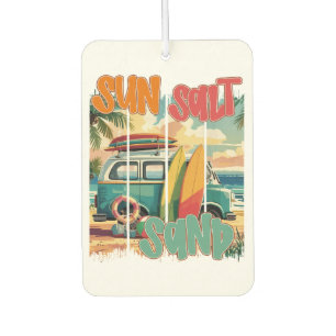 Sonne, Salz, Sand - Retro Beach Vibes Autolufterfrischer