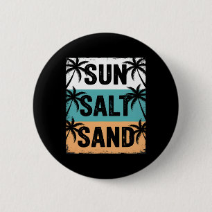 Sonne Salz Sand Sommer Strand Vibes Familienurlaub Button