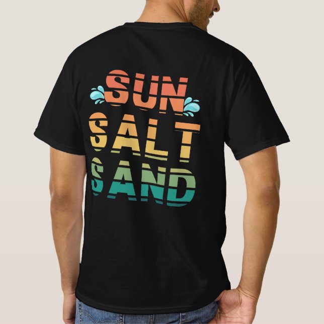  "Sonne Salz Sand" T-Shirt (Rückseite)