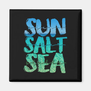 Sonne Sand Meer Salz Strand Kreuzfahrt Schiff Somm Magnet