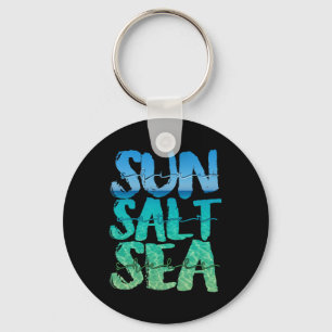 Sonne Sand Meer Salz Strand Kreuzfahrt Schiff Somm Schlüsselanhänger