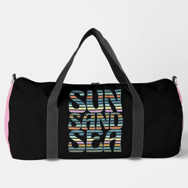 Sonne Sand Meer Strand Vibes Duffle Bag (Vorderseite)